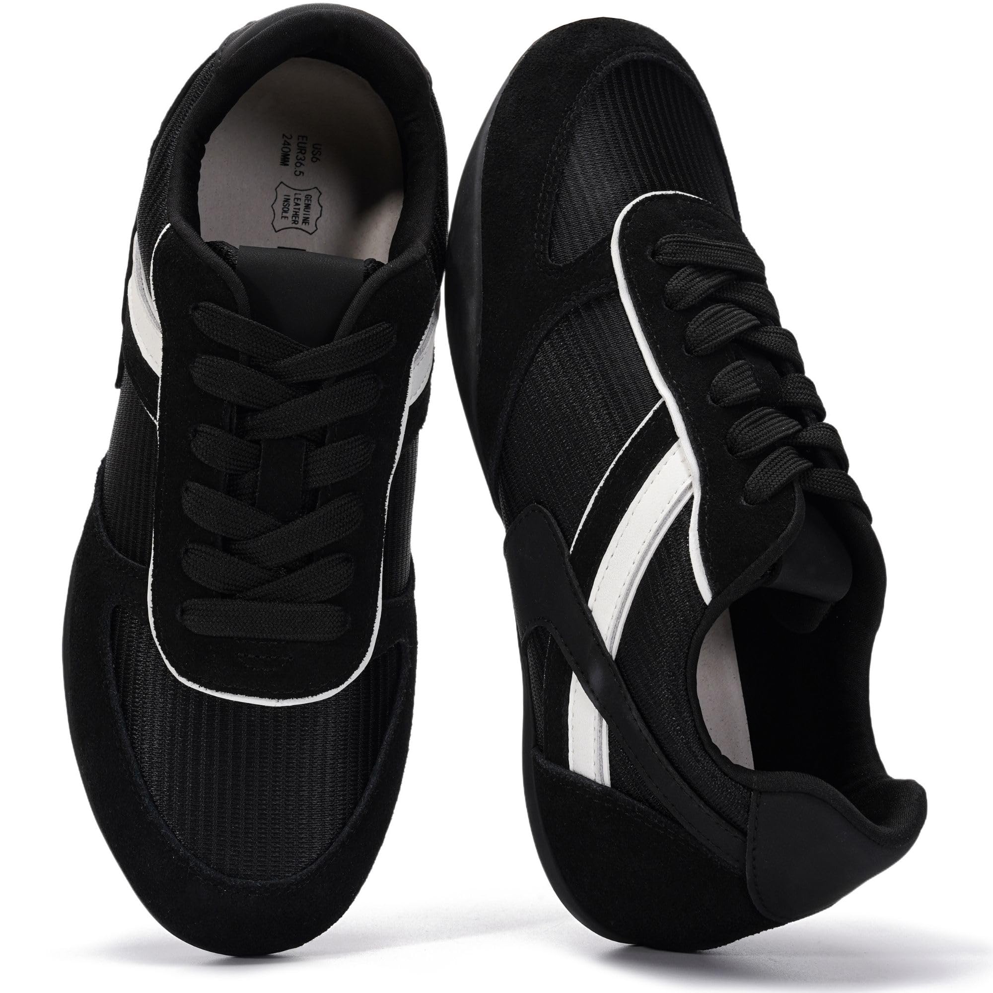 Project Cloud Sneakers for Women - Lightweight with Memory Foam Insole Womens Sneakers - Non Slip Work Shoes for Women Footwear - Lace Up Womens