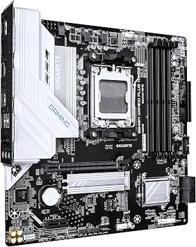 GIGABYTE B840M GAMING PLUS WIFI6E AMD AM5 mATX Motherboard, Support Ryzen 9000/8000/7000 Series, 8+2+2 Power Phase, DDR5, 2x M.2, PCIe 4.0, USB-C 3.2 Gen 1, WiFi 6E, GbE LAN, EZ-Latch,