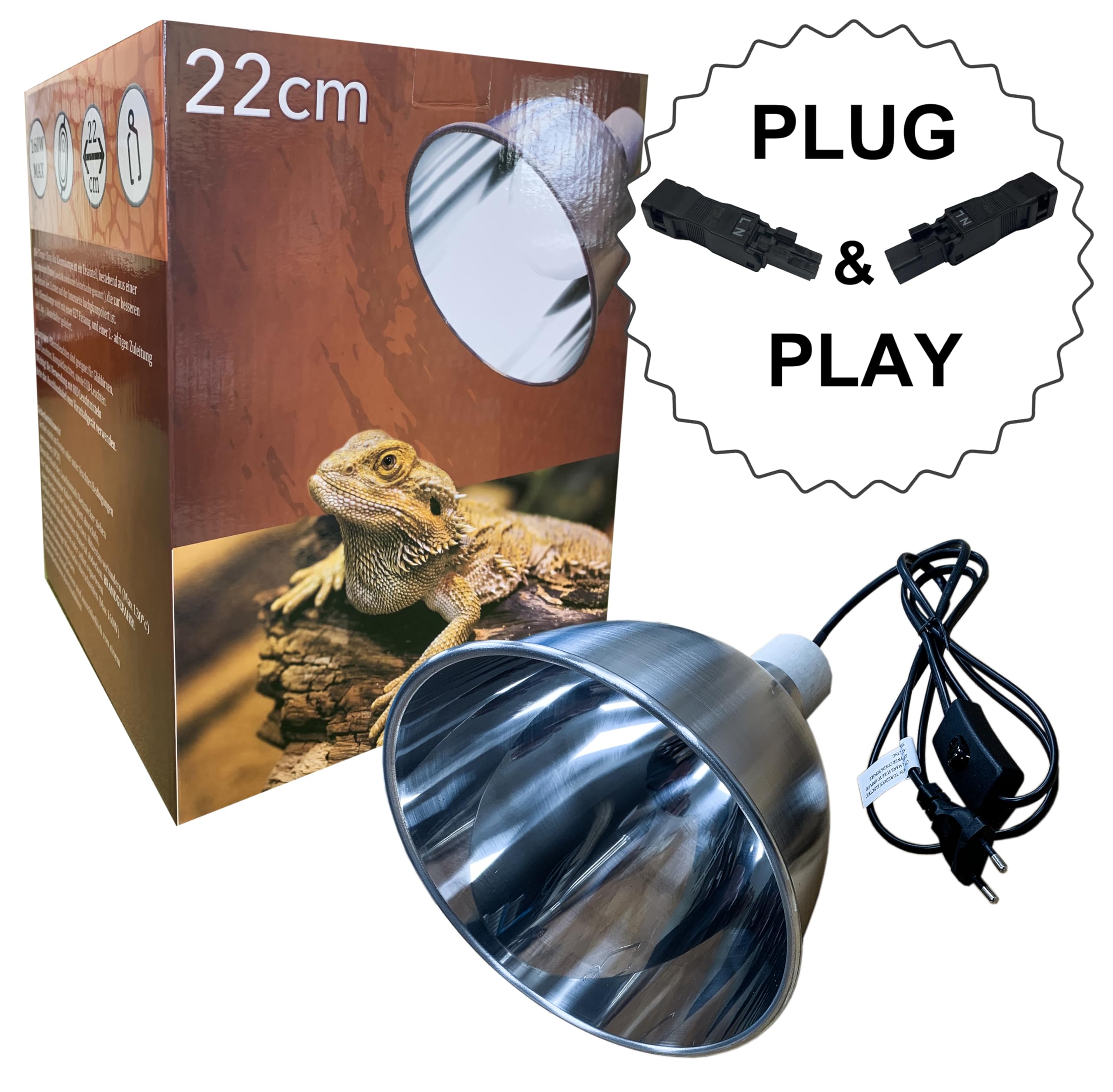 TropicShop Rackheizung, Heizmatte Terrarium, Sicher für Reptilien