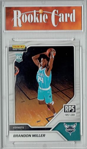 Certified Mint+ Brandon Miller 2023 Panini Instant #RPS-2 First Look Charlotte Hornets Jersey Licensed Rookie Card