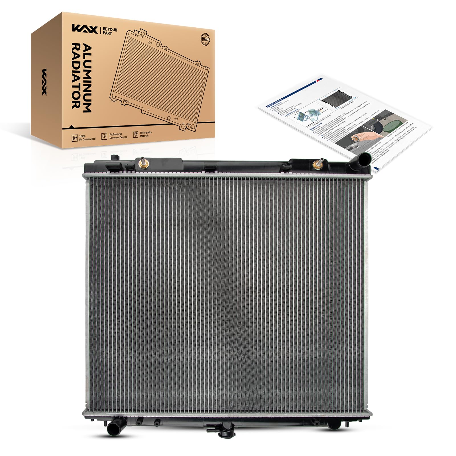 KAX CU2807 1 Row Aluminum Radiator Compatible with Pathfinder,Xterra,Frontier 2005 2006 2007 2008 2009