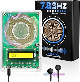 Adjustable Frequency Generator for Healing (0.01Hz-200kHz), 7.83Hz Schumann Resonance Generator, USB-C Powered Sine Wave Signal Generator for Sleep, Yoga, Meditation & Stress Relief with LCD Display
