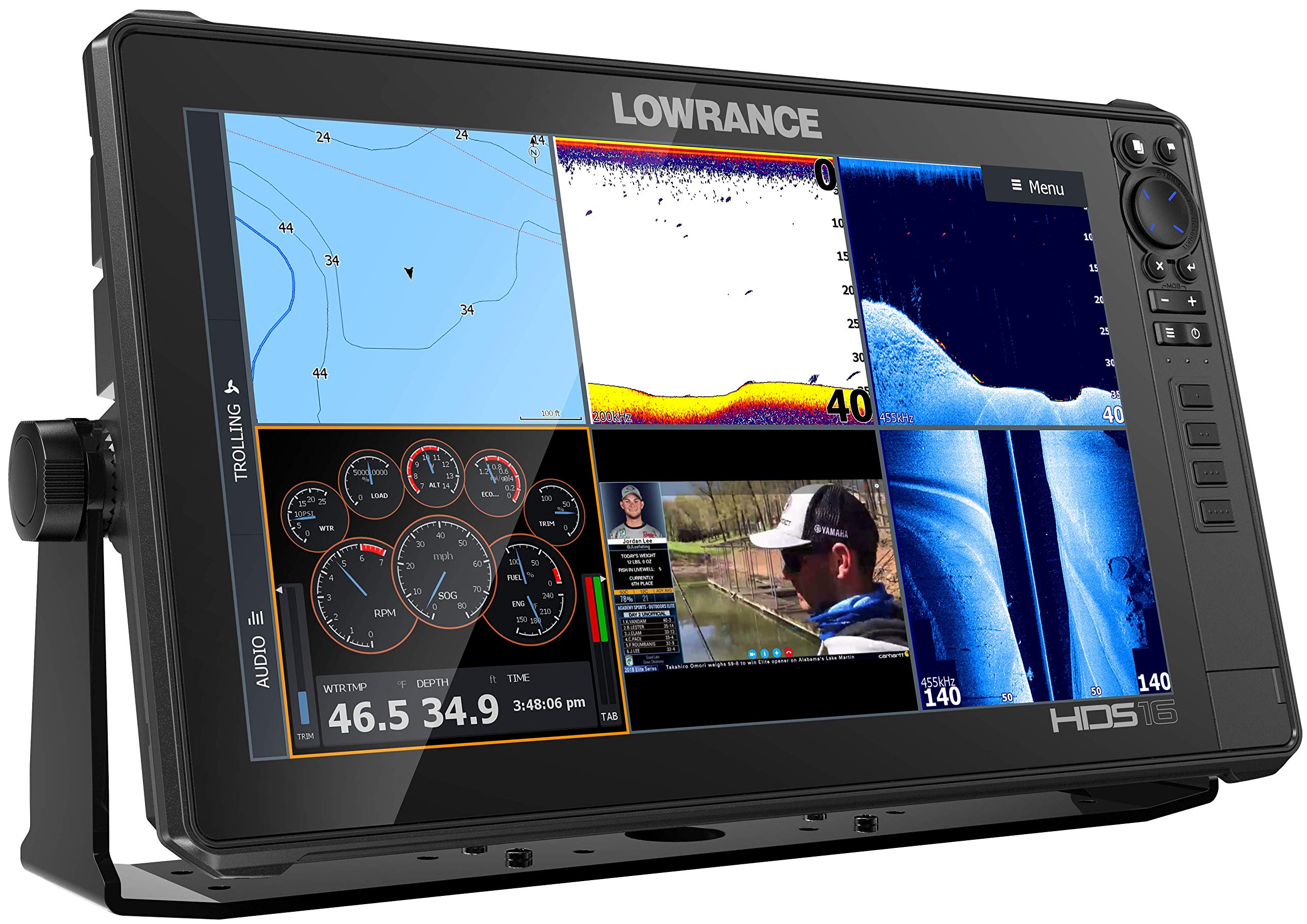 Lowrance HDSLive Fish Finder, MultiTouch Screen, Live Sonar