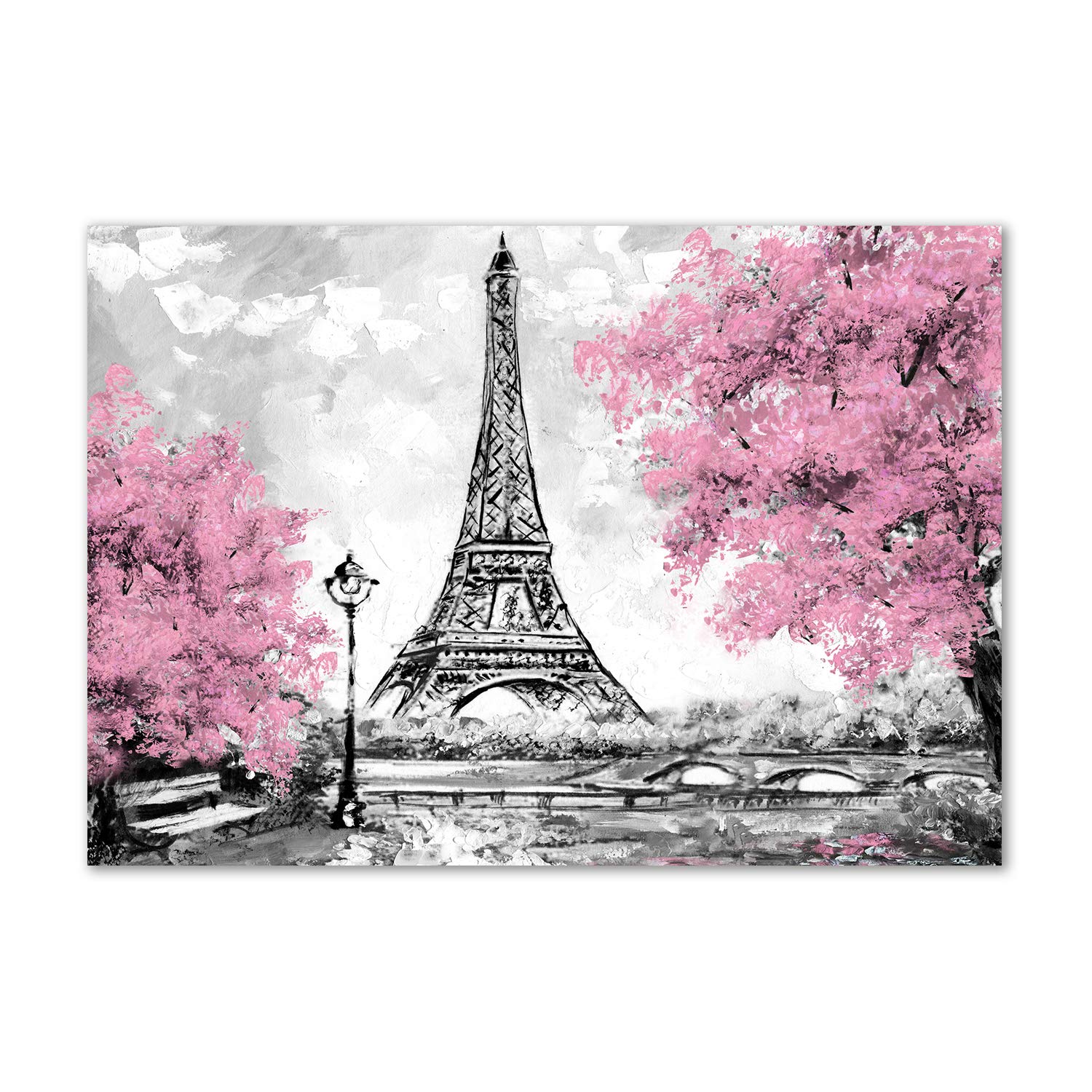 Image verre plastique Tour Eiffel rose déco murale haut de gamme