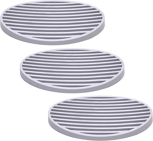 Miniatura 1 de Cosmos Paquete de 3 bandejas de jabón de silicona con forma ovalada de color gris