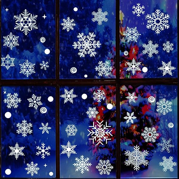 Skupro Snöflinga Fönsterbilder 125 st
