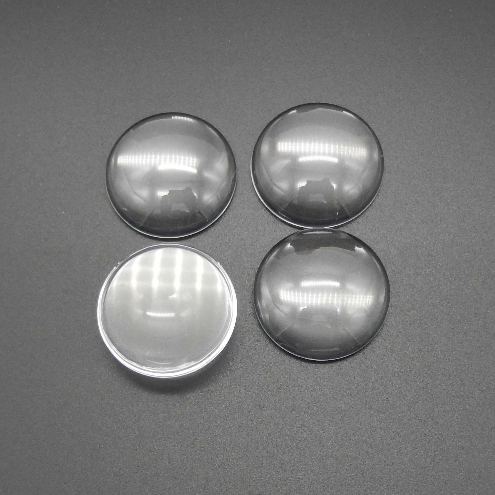 Clear Transparent Glass Cabochon Dome Flat Back Crystal Magnify - Foto 12