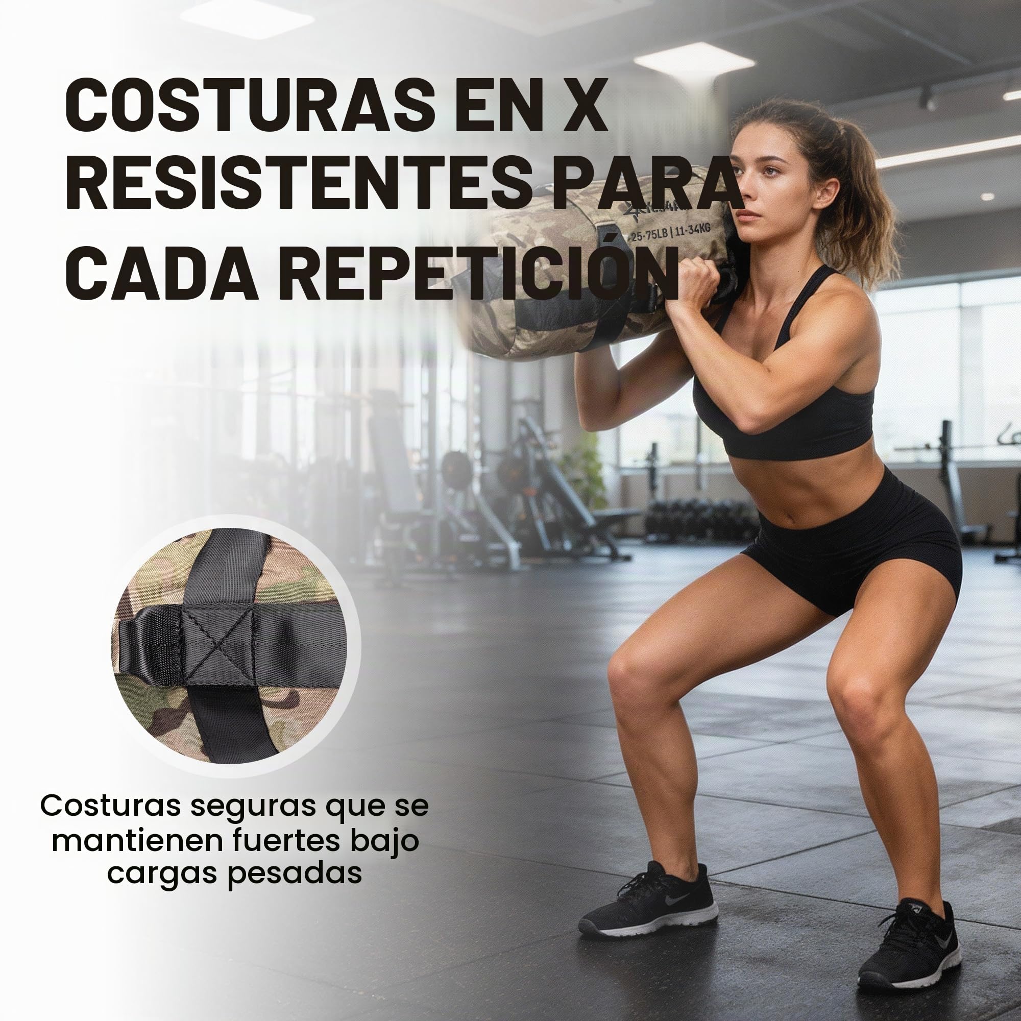 Yes4All Ajustable Saco lastrado 2-90 kg - Power Bag Ideal para el Entrenamiento de Running, Saco Arena para Muchos Entrenamientos Funcionales, Rucking, Fitness, Fuerza y Resistencia