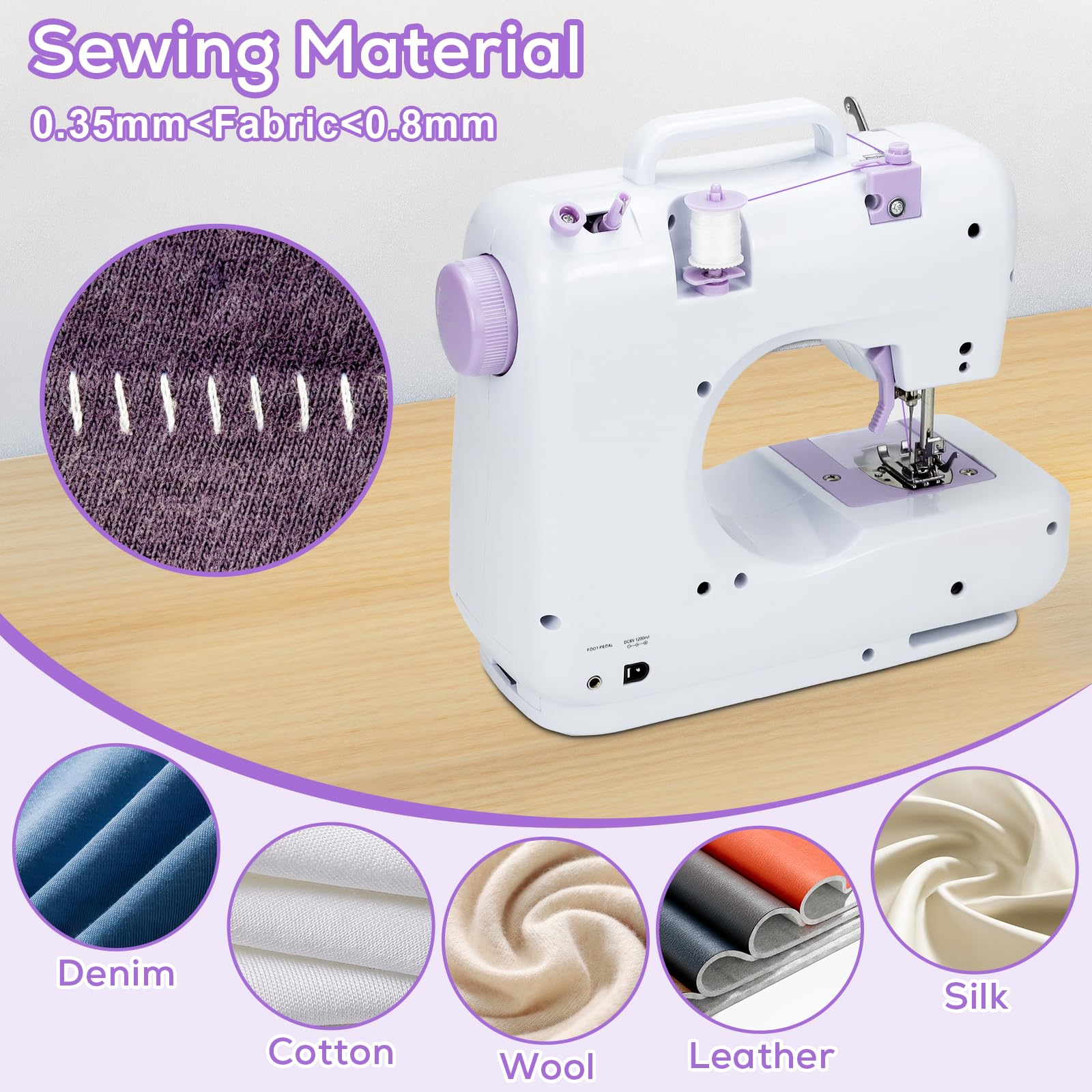 Cucitrice Portatile Macchina Da Cucire Elettrica Portatile 12