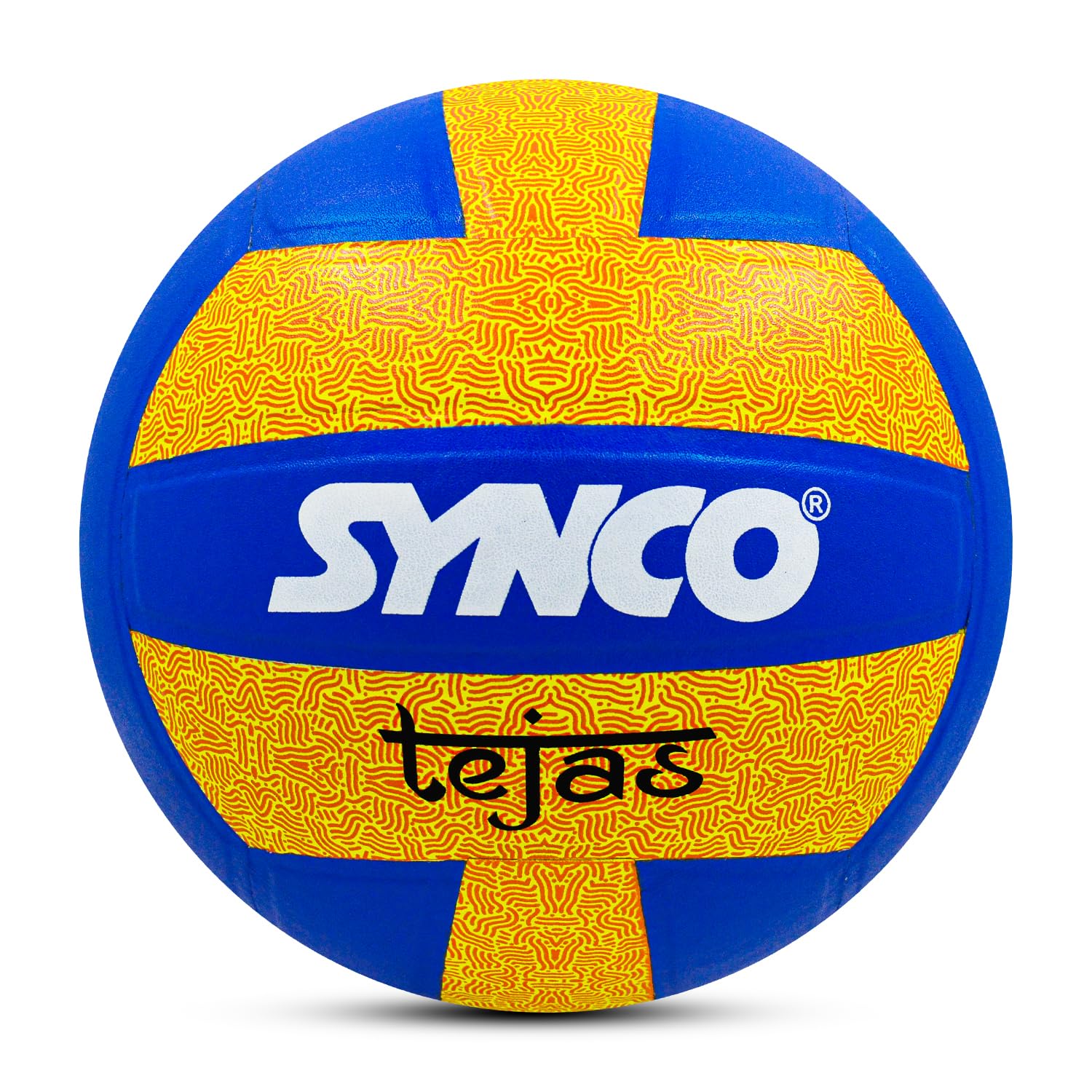 Synco Tejas Volleyball | Pro Club Match Volleyball | Soft Touch PU Pasted 18 Panel Ball | Water Resistant, Anti-Slip, Durable Build | Indoor & Outdoor Play | Tournament Grade | Size- 4-image-39