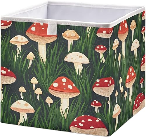 Miniatura 9 de senya Contenedores de almacenamiento grandes plegables de animales del bosque, canastas de almacenamiento plegables de tela, organizador de armario,