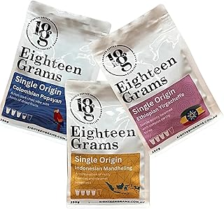 Coffee Taster Pack - Whole Beans - Single Origins - Ethiopian, Colombian, Indonesian - Premium 100% Arabica Coffee - 250g ...