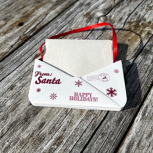 Miniatura 6 de Letters from Santa  Carta personalizada de Santa  Adorno funcional de sobre de resina de 3.5 x 3.5 pulgadas con letra de 5 x 8 pulgadas de Santa