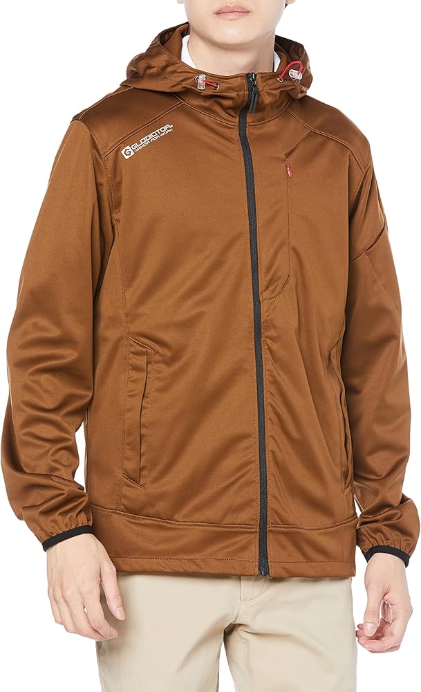 Amazon.co.jp: [CO-COS] G-2346 防風ストレッチフーディー キャメル S