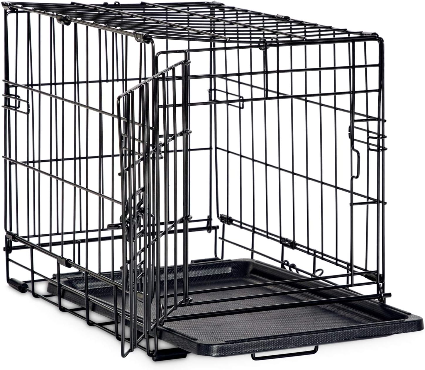EveryYay Essentials 1-Door Folding Dog Crate, 18.5" L X 12.5" W X 14.5" H