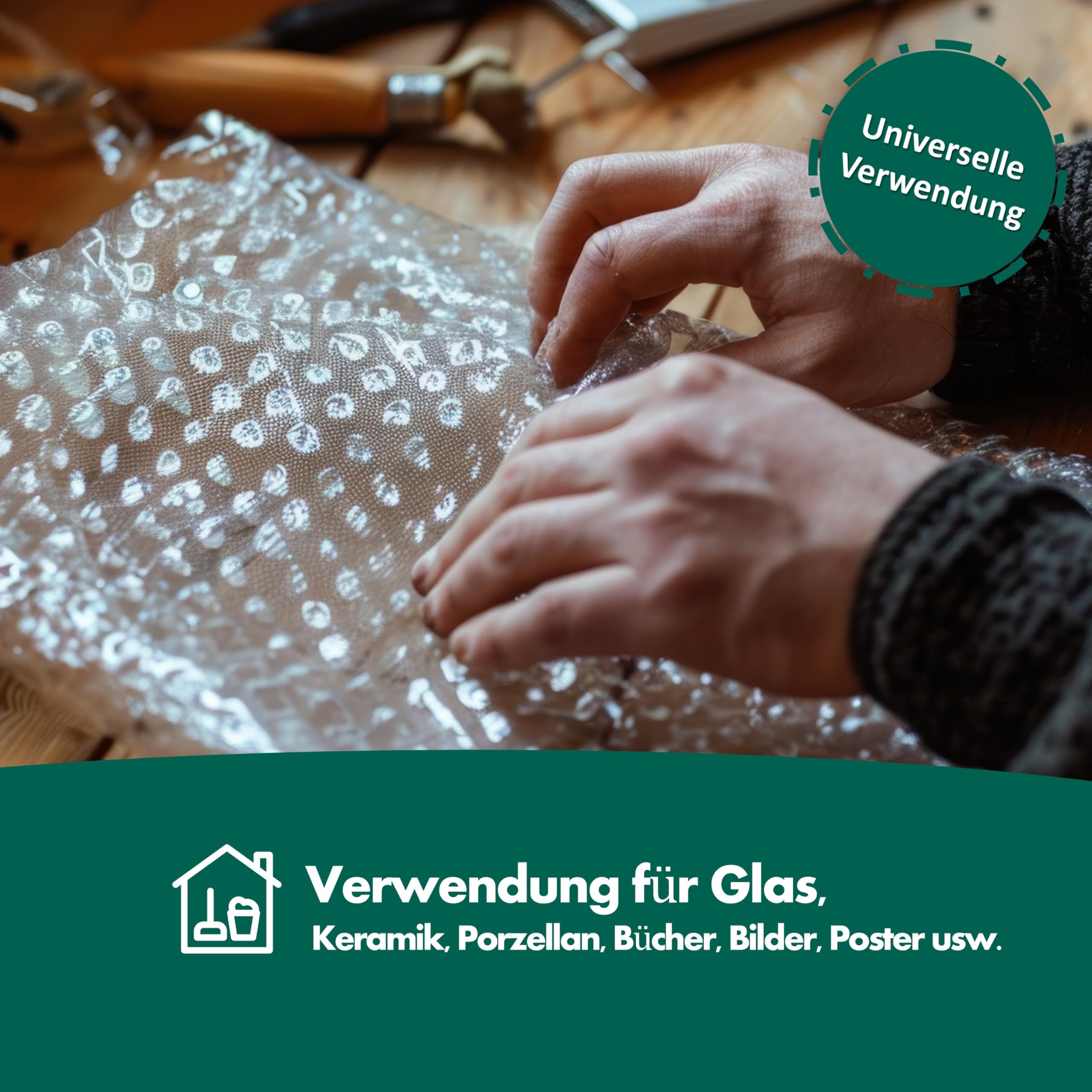 CYEER Luftpolsterbeutel 100 Stück - Selbstklebend 10x20cm