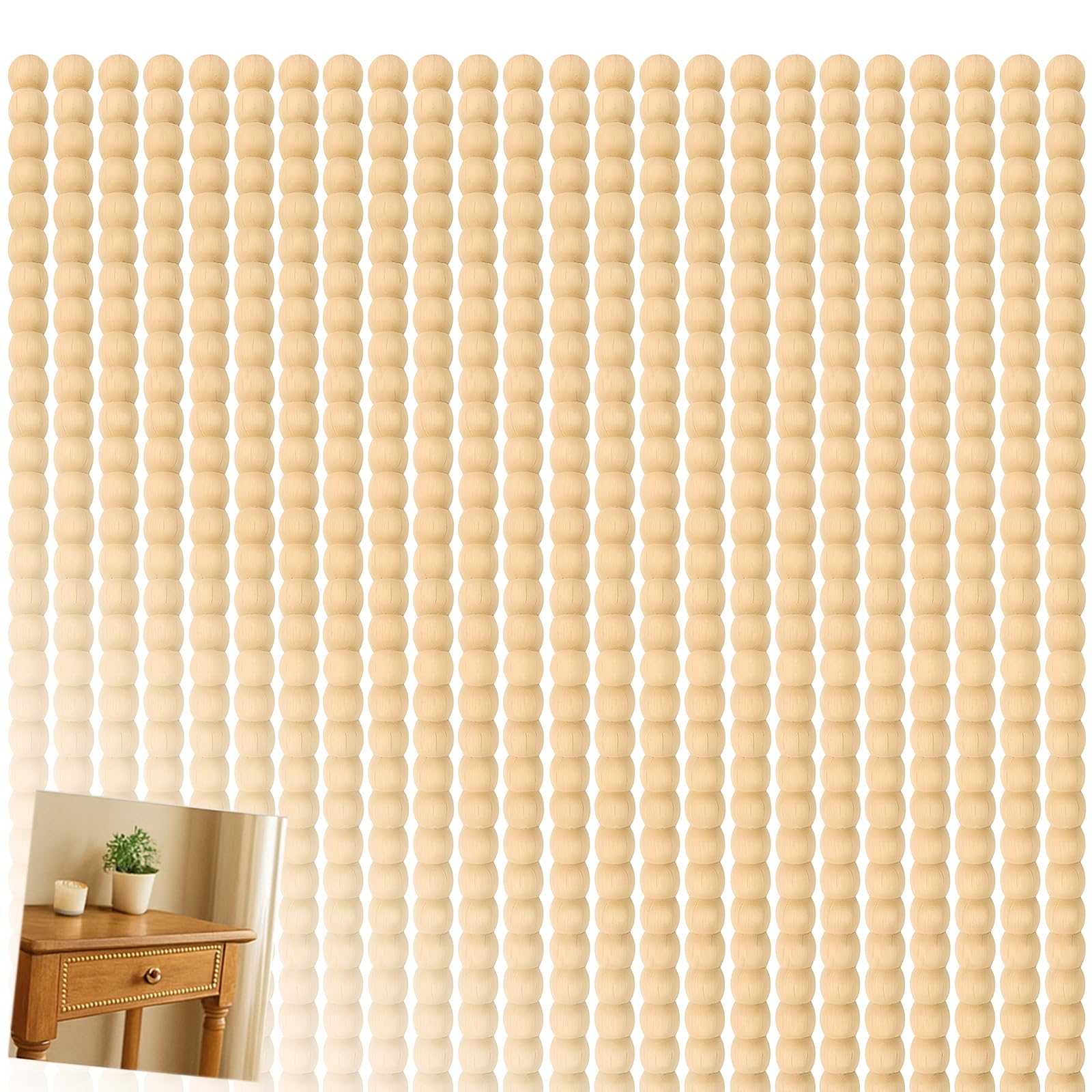 Bandes en bois brut de 40 cm (lot de 24) pour décoration murale et rénovation d'armoire