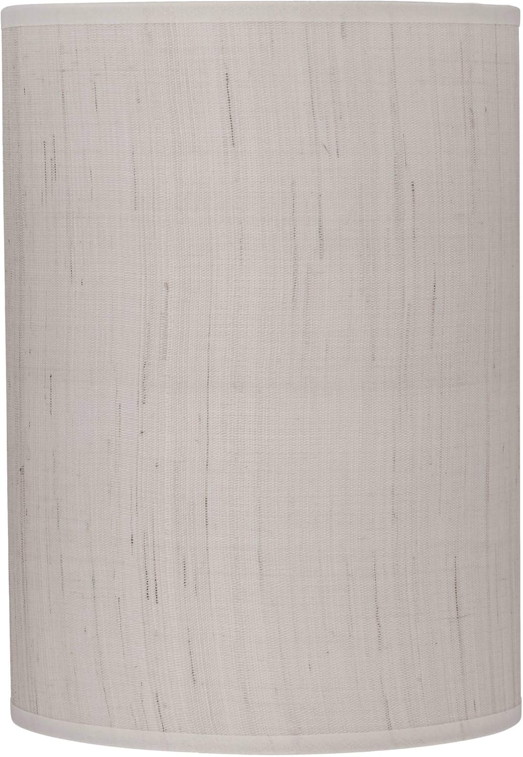 Cotton Blend Tan Medium Cylinder Lamp Shade (Pre-Assembled) 8" Top x 8" Bottom x 11" High (Spider) Replacement with Harp and Finial - Springcrest