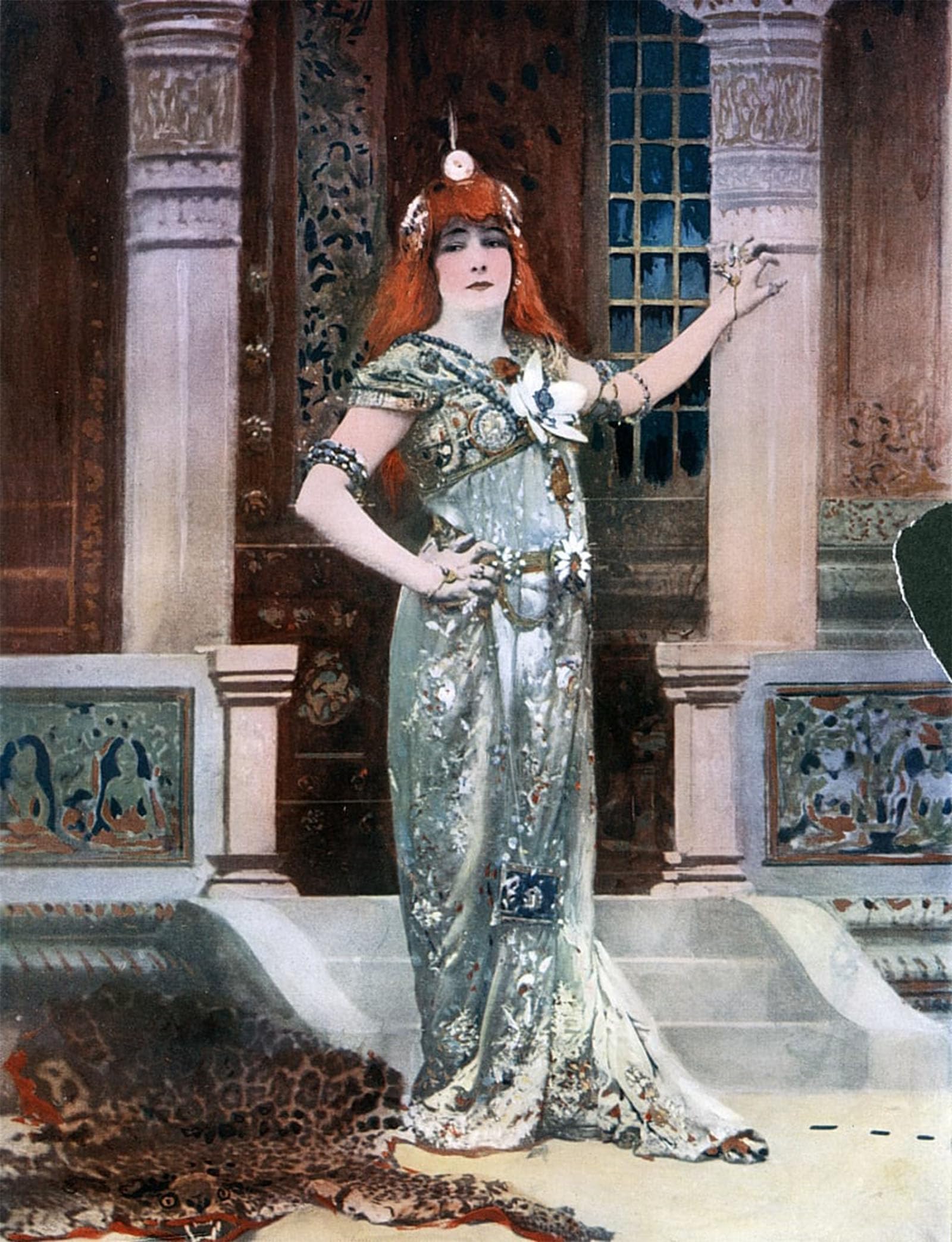 ARTXLXXBN Famous Art Print Poster Vintage Wall Art Sarah Bernhardt As Isolde by Nadar Canvas Art Poster for Home Decor 60x90cm