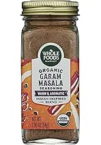 Whole Foods Market, Organic Garam Masala Spice Blend, 1.9 Ounce
