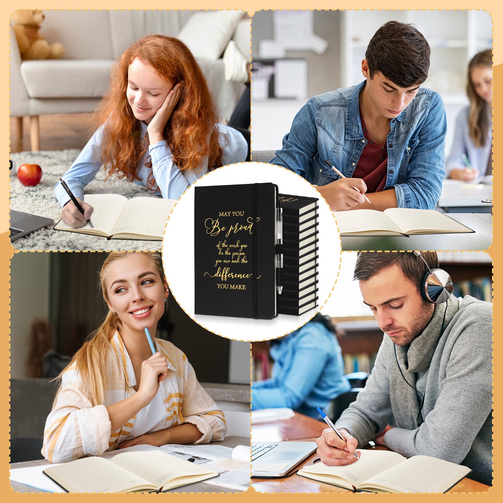 20 sztuk prezentów z podziękowaniami, skórzany pamiętnik, notatnik, duże opakowanie, dla pracowników, prezenty dla kolegów, na pożegnanie, inspirujące notatniki dla mężczyzn, kobiet, nauczycieli,