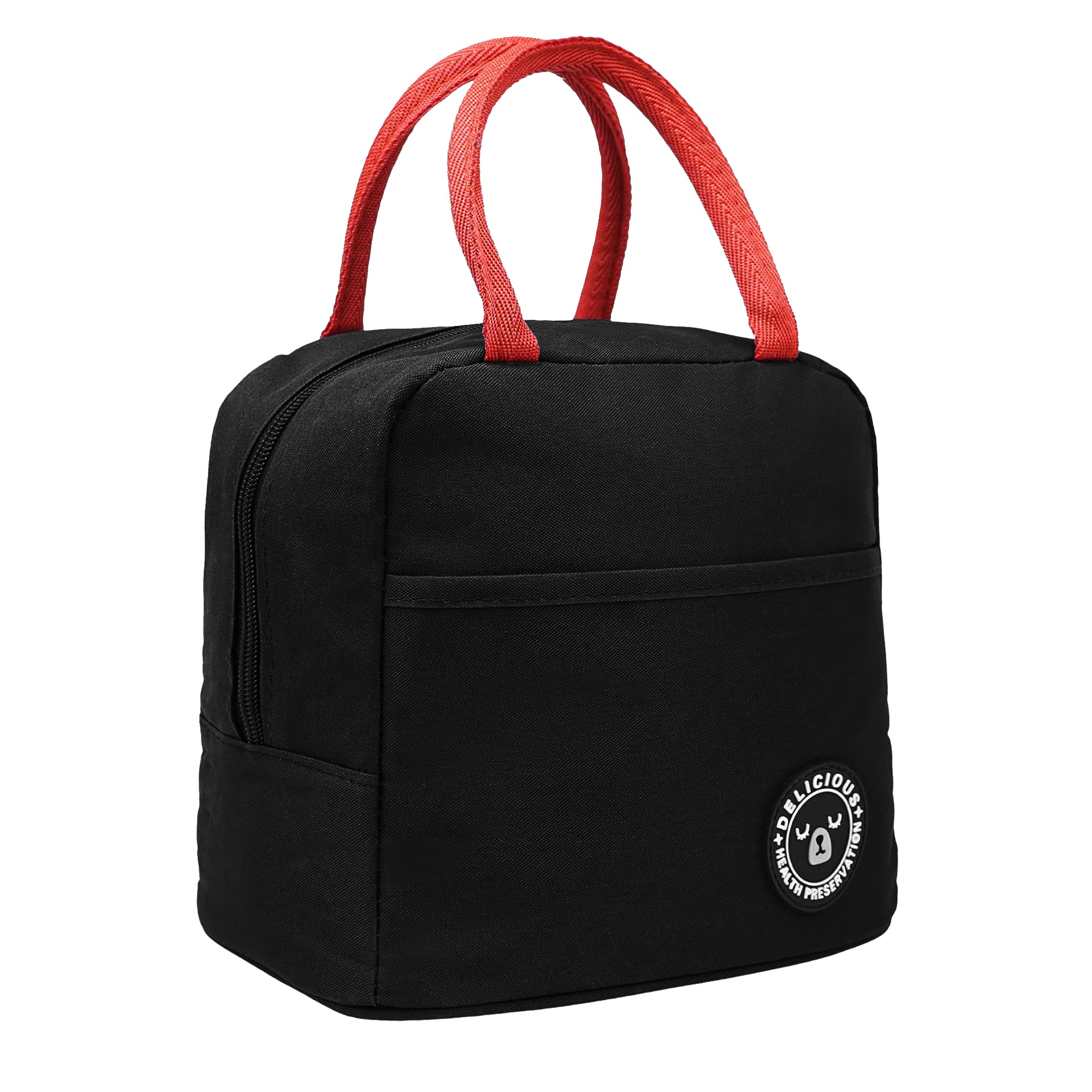 unycos - Bolsa Térmica Porta Alimentos【7L】 Nevera Portátil con Aislamiento, Lunch Box Impermeable, Hermética e Isotérmica, Porta Fiambrera para Almuerzo, Oficina, Viaje, Pícnic o Colegio (Negro)