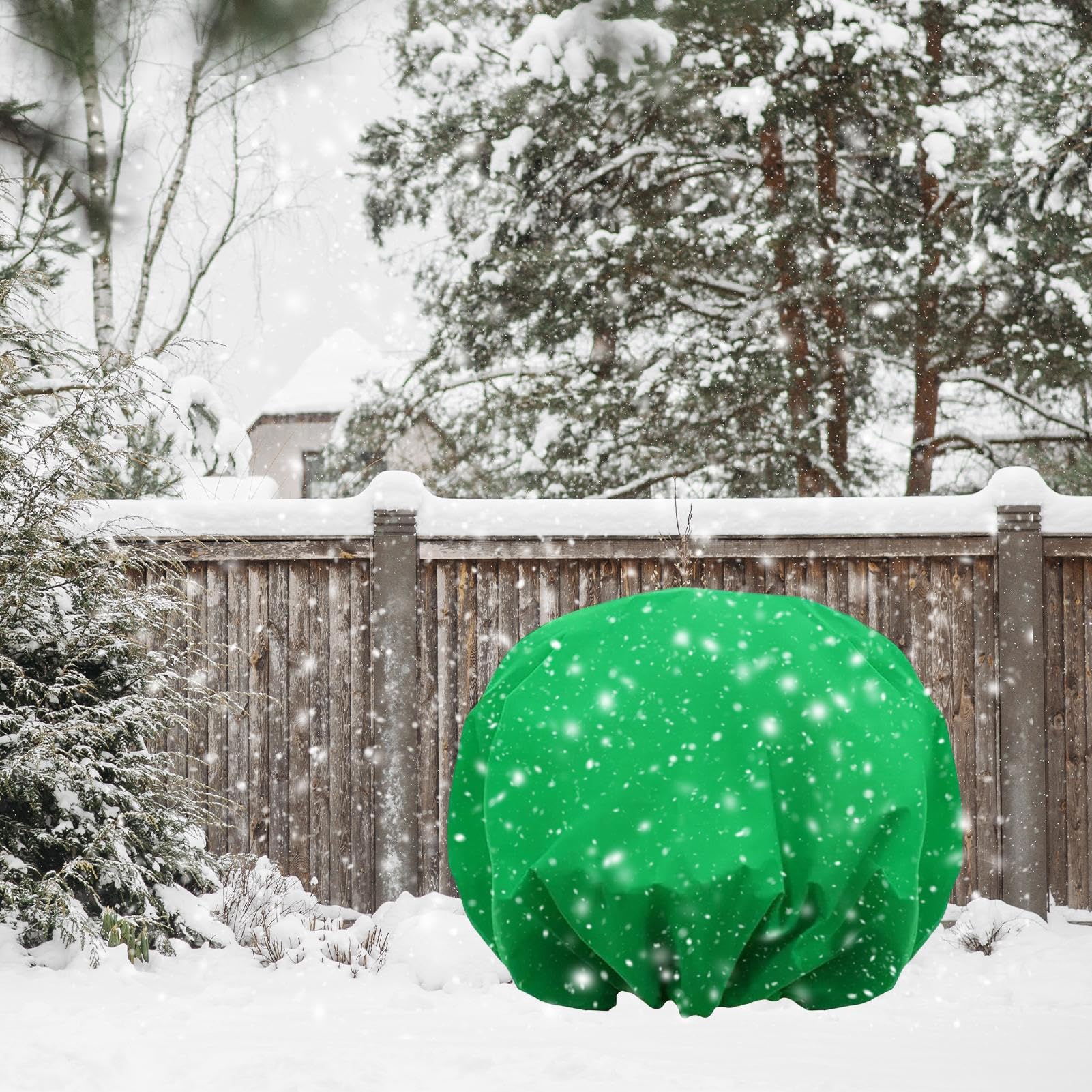 Protection des, Couverture Ronde pour l'hiver – Barrière réutilisable avec Cordon de Serrage pour arbustes, serres, Arbres, parterres surélevés, légumes, Balcon