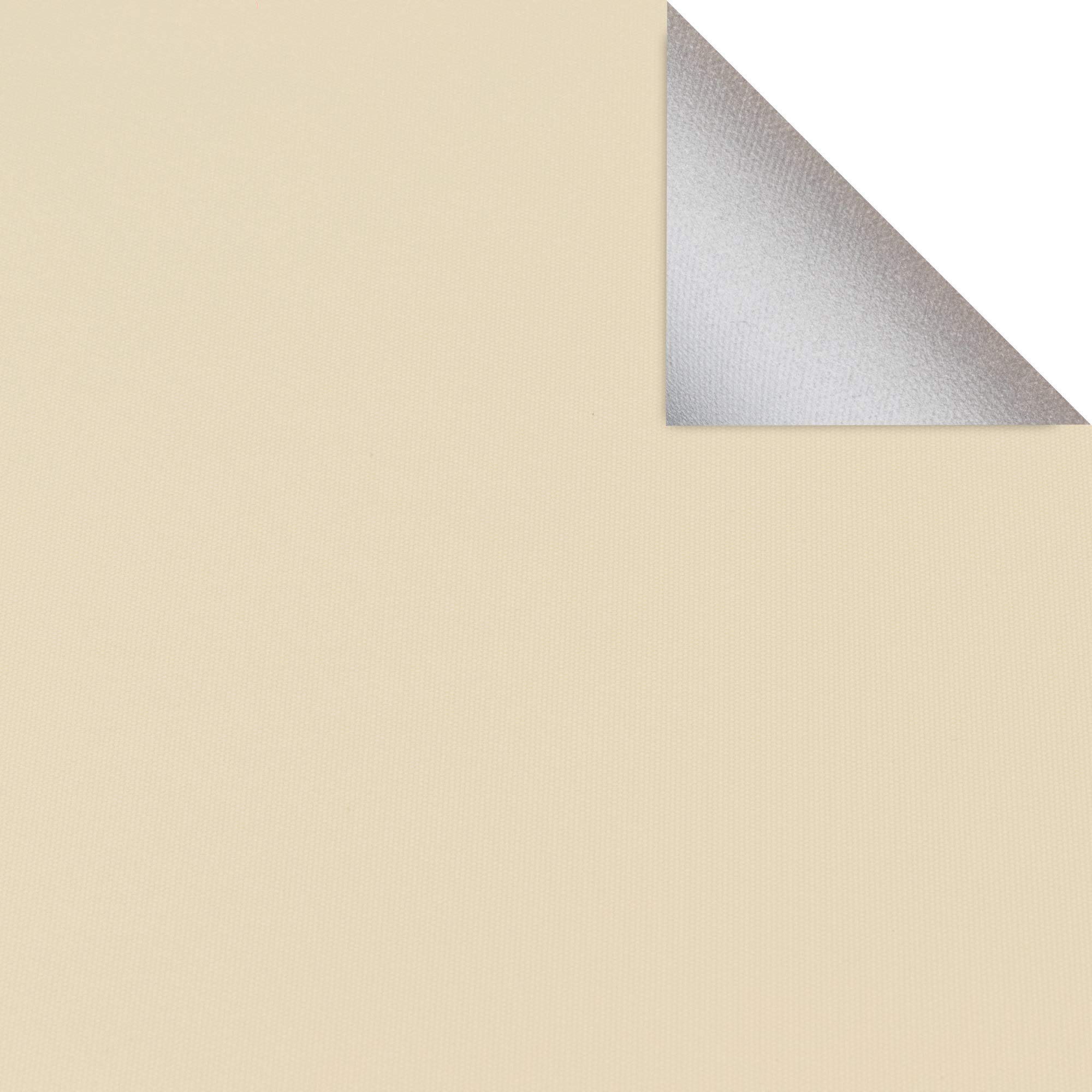 Estika Verdunklungsrollo ohne Bohren, Breite alle 1 cm - 108 cm x 150 cm - Ecru - Thermorollo, Rollos für Fenster ohne Bohren, Sonnenschutz Fenster innen