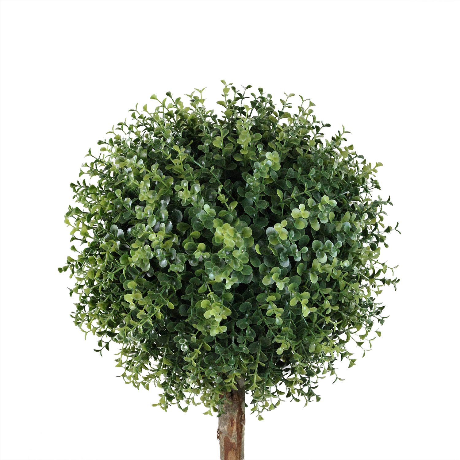 Northlight 6' Potted Two-Tone Artificial Boxwood Spiral Topiary Tree