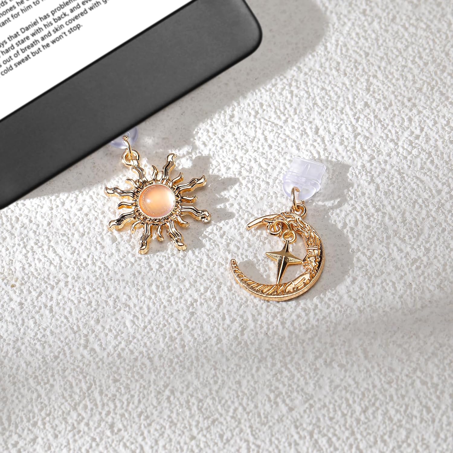 Dust Plug Charm for Kindle - 2 Pack Gothic Charms Compatible with Kinde Type C/USB C for E-Reader Accessories