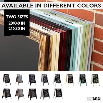 Amazon.com : Ilyapa Wooden A-Frame Sign with Eraser & Chalk