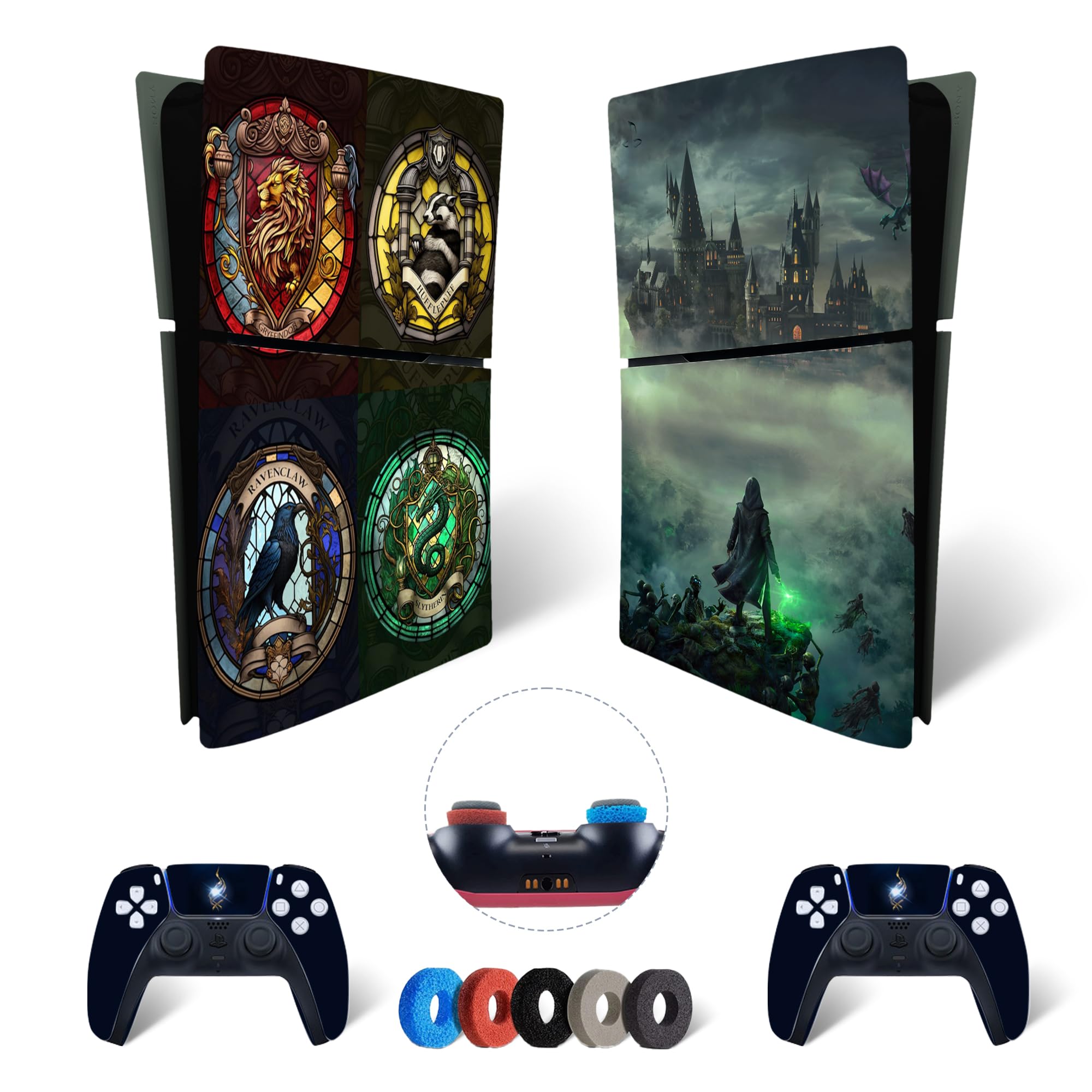 Kit de vinilos Extra Resistentes MaD Vision® para PlayStation 5 (PS5) Digital| Set de vinilos Mate para Consola + 2 mandos - para Anime|Rubber|Zoro|Nami Diseño — view 43