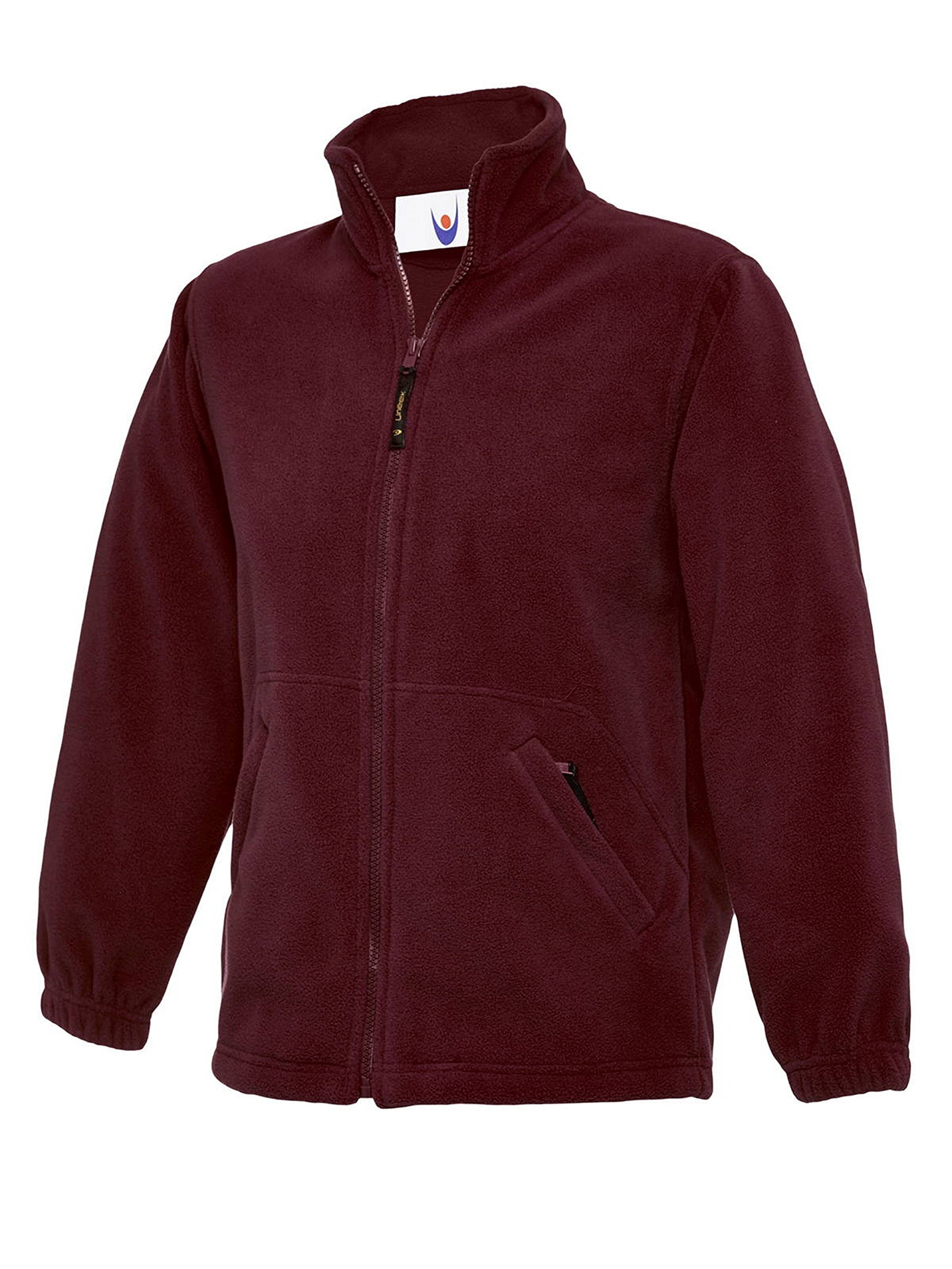 Uneek Clothing Maroon Uc603 - 3/4 Yrs - 300Gsm Childrens Full Zip Micro Fleece Jacket