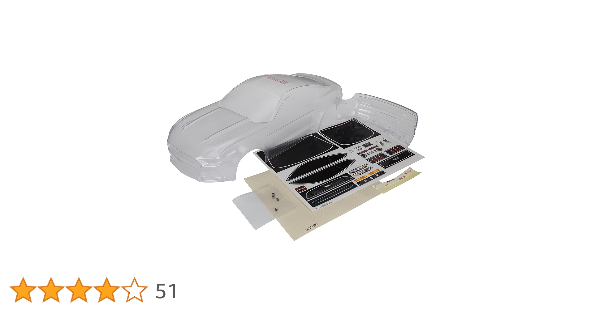 Amazon | Traxxas クリア フォード マスタング GTボディ (1:10