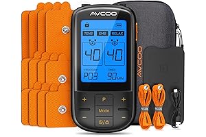 3-in-1 TENS Unit for Gradual Pain Relief, 32 Modes, 40 Intensities & EVA Case