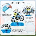 Zonon 9 Piece Dirt Bike Motorcycle Honeycomb Centerpiece Table Topper Racing Motocross Theme Birthday Party Supplies Table Desktop Decoration for Kids Birthday Motorcycle Party Photo Booth Props gallery image