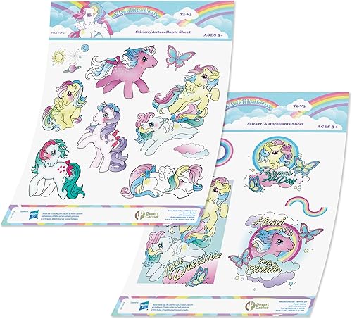 Desert Cactus My Little Pony Stickers – 15 calcomanías de vinilo para laptop, botella de agua para automóvil, decoración de álbum de recortes,