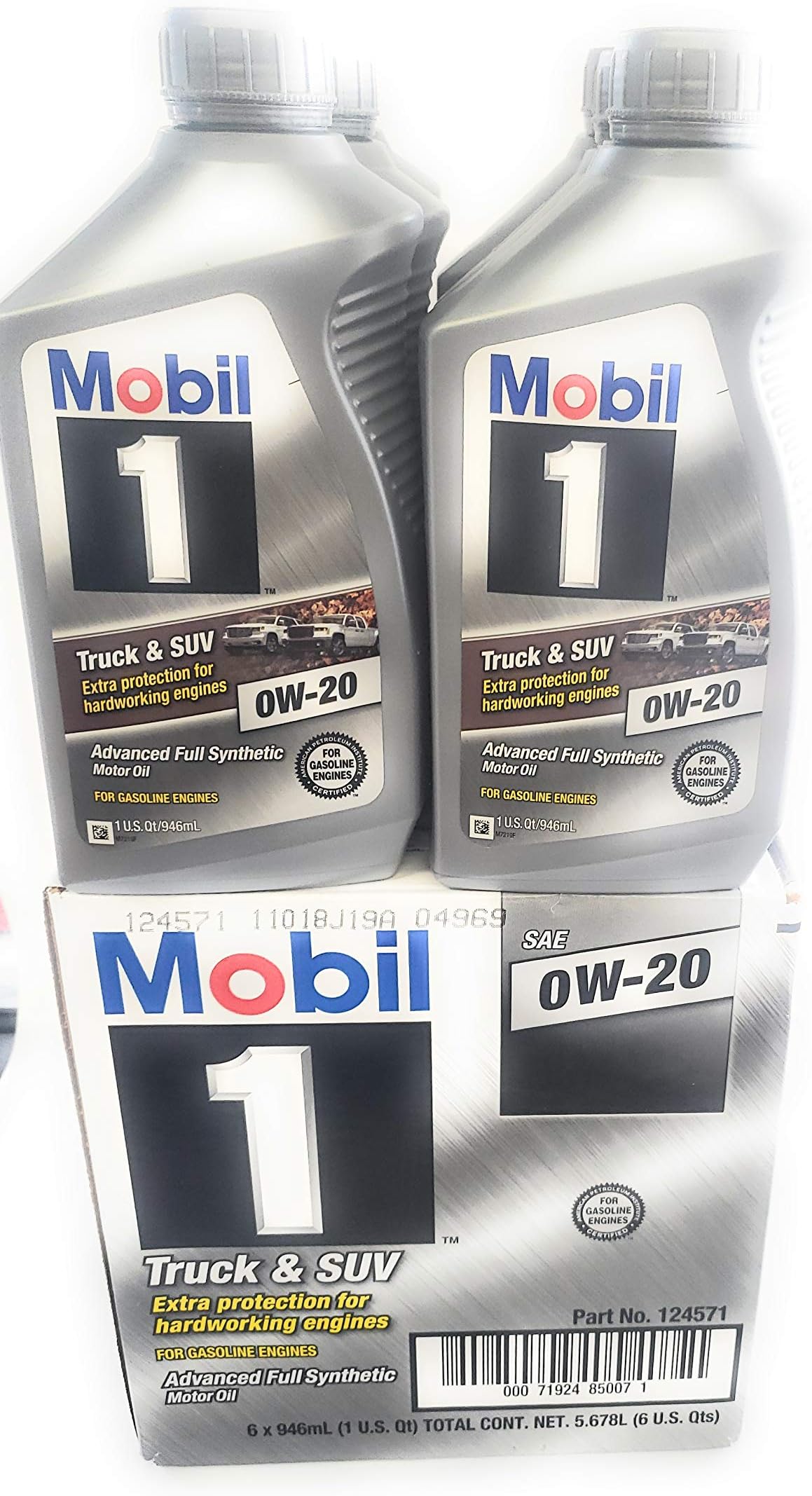 One 0W-20 Full Synthetic Truck & SUV 6 Quarts