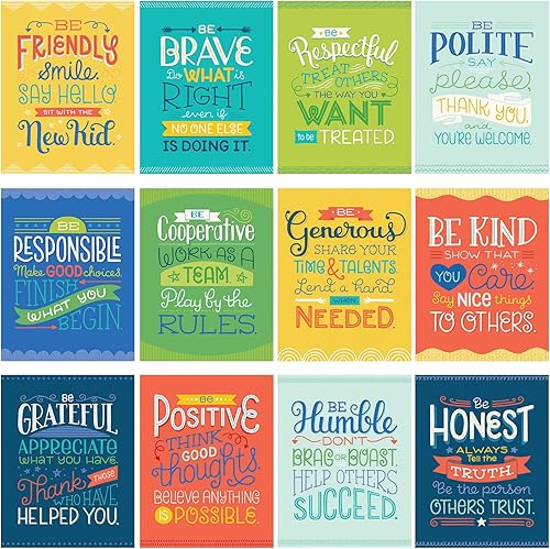 Miniatura 8 de Carson Dellosa Pósteres ASL de 26 Piezas, 8.5" x 11" Decoración de Pared en Lenguaje de Señas Americano, Tarjetas del Alfabeto para Tablón