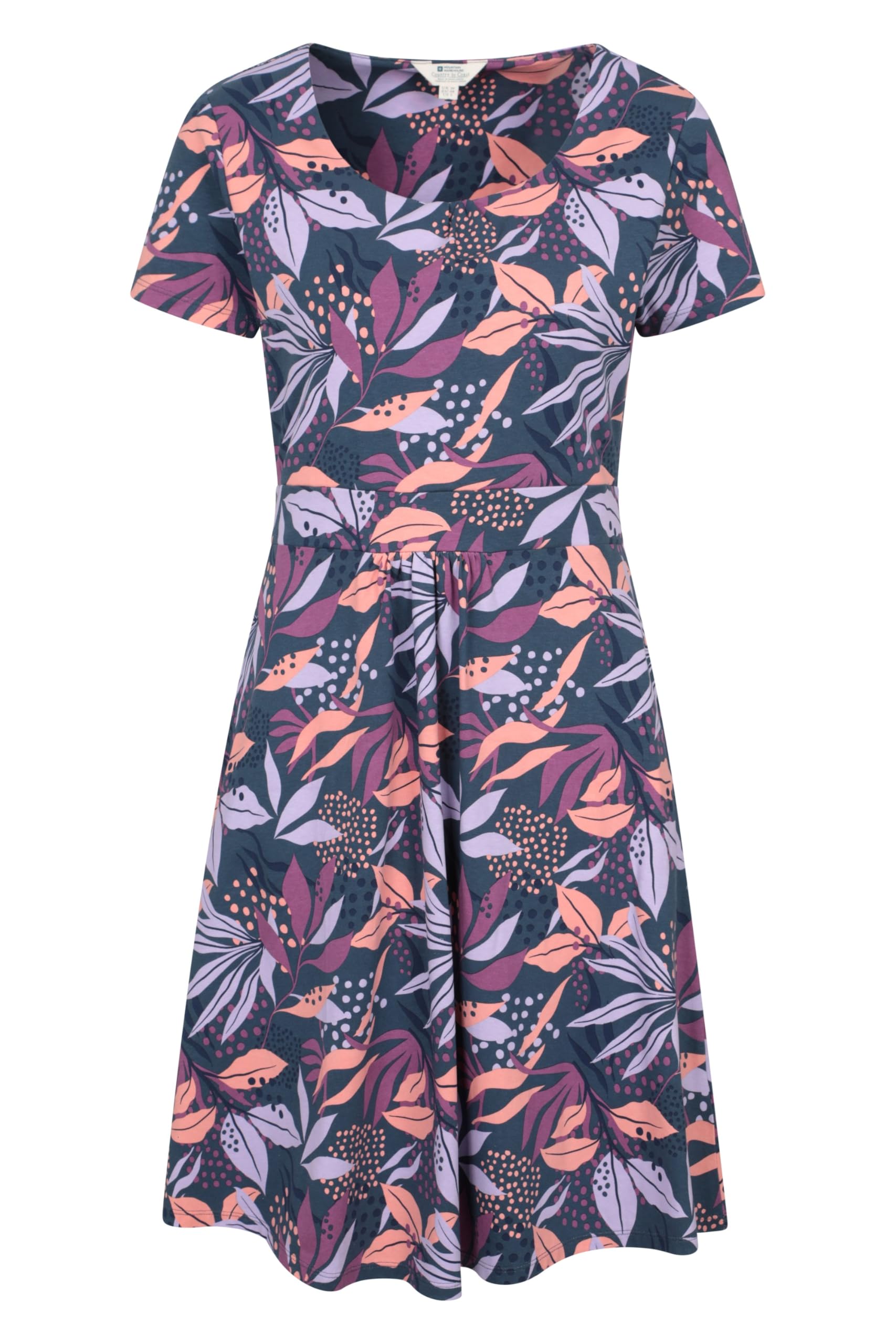 Mountain Warehouse Women's Orchid Patterned UV Dress UPF50 Summer Holiday Dress in Purple | Size: 10