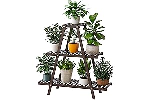 3-Tier Bamboo Plant Stand for Indoor or Outdoor Plants