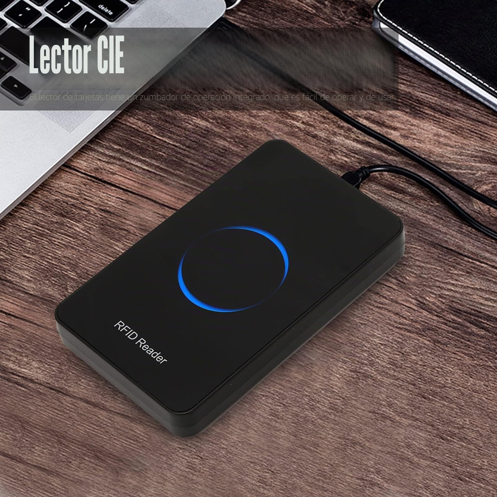 Lector de Tarjetas RFID USB W81, Lector de Tarjetas de identificación Inteligente de 125Khz / 134.2Khz, Sensor de proximidad sin Contacto, Soporte para XP/CE / 7/10 / LIUNX/Vista Android