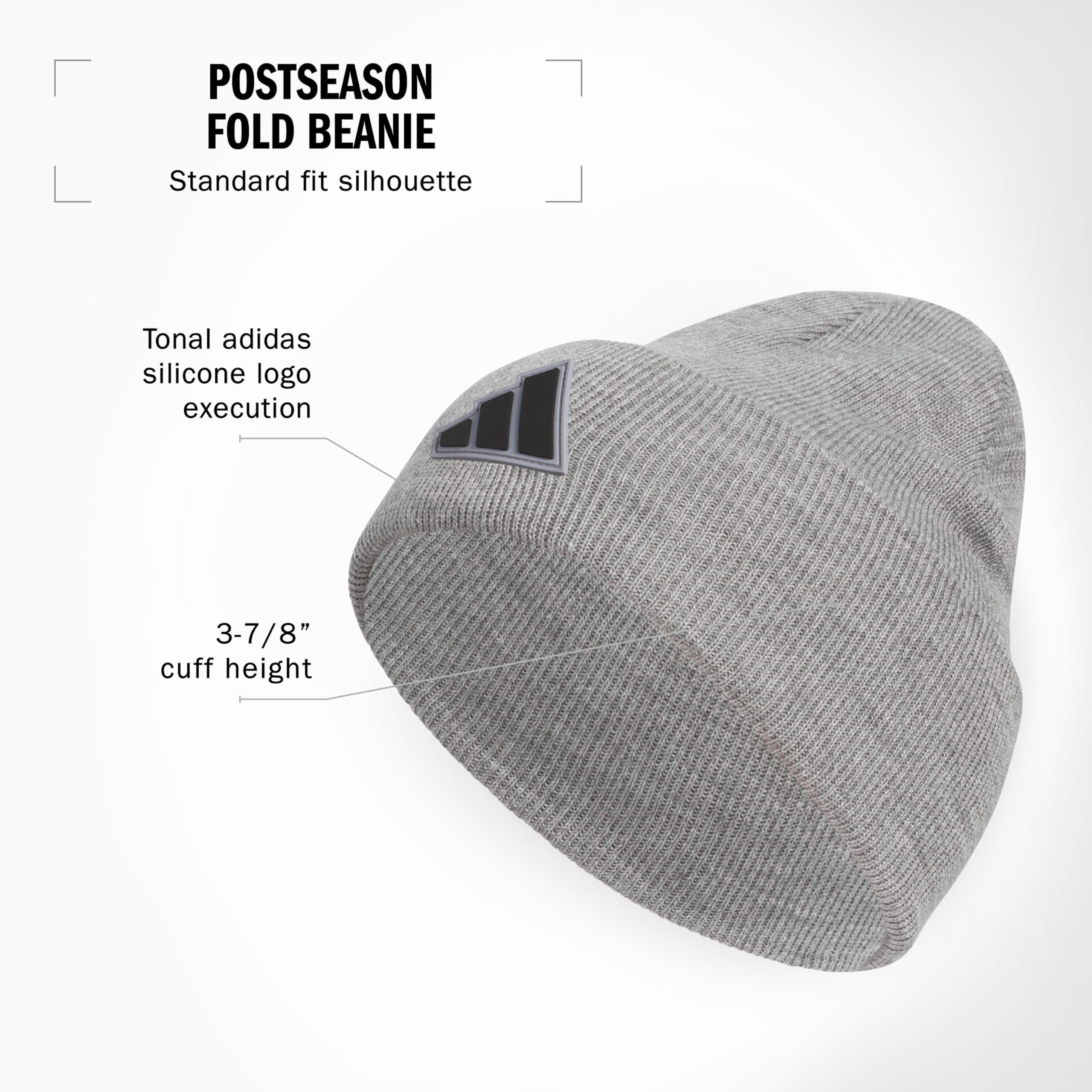 adidas Czapka zimowa Mężczyźni Postseason Beanie, Tall Fit Slouchy Cuffed Acrylic Knit Hat/Cap for Winter