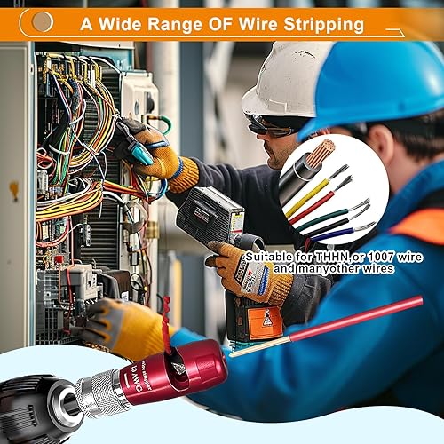 Miniatura 7 de Luckyway Pelacables para taladro con herramienta profesional de desmontaje y torsión de cables, herramienta de torsión de alambre para taladro,