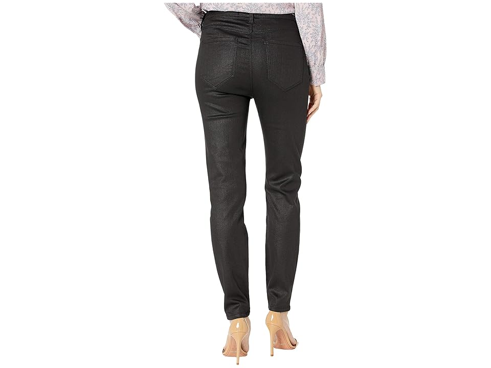 

Liverpool Bridget High Waist Ankle in Coated Silky Soft Denim in Black (Black) Women's Jeans