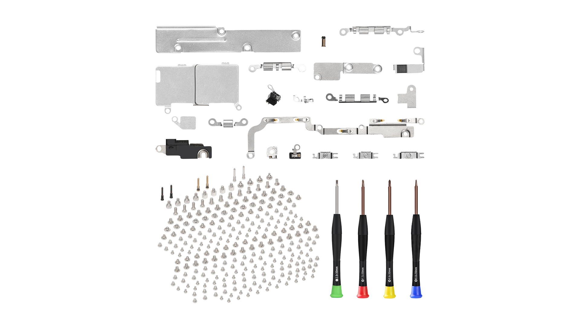 Tornillos Completos + Soporte De Metal Pequeño Interior Completo, Kit