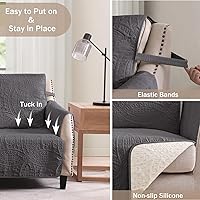 Vista 3 de Fundas acolchadas para silla reclinable, fundas reclinables repelentes al agua, funda reclinable Lazy Boy de ajuste cómodo, funda reclinable apta