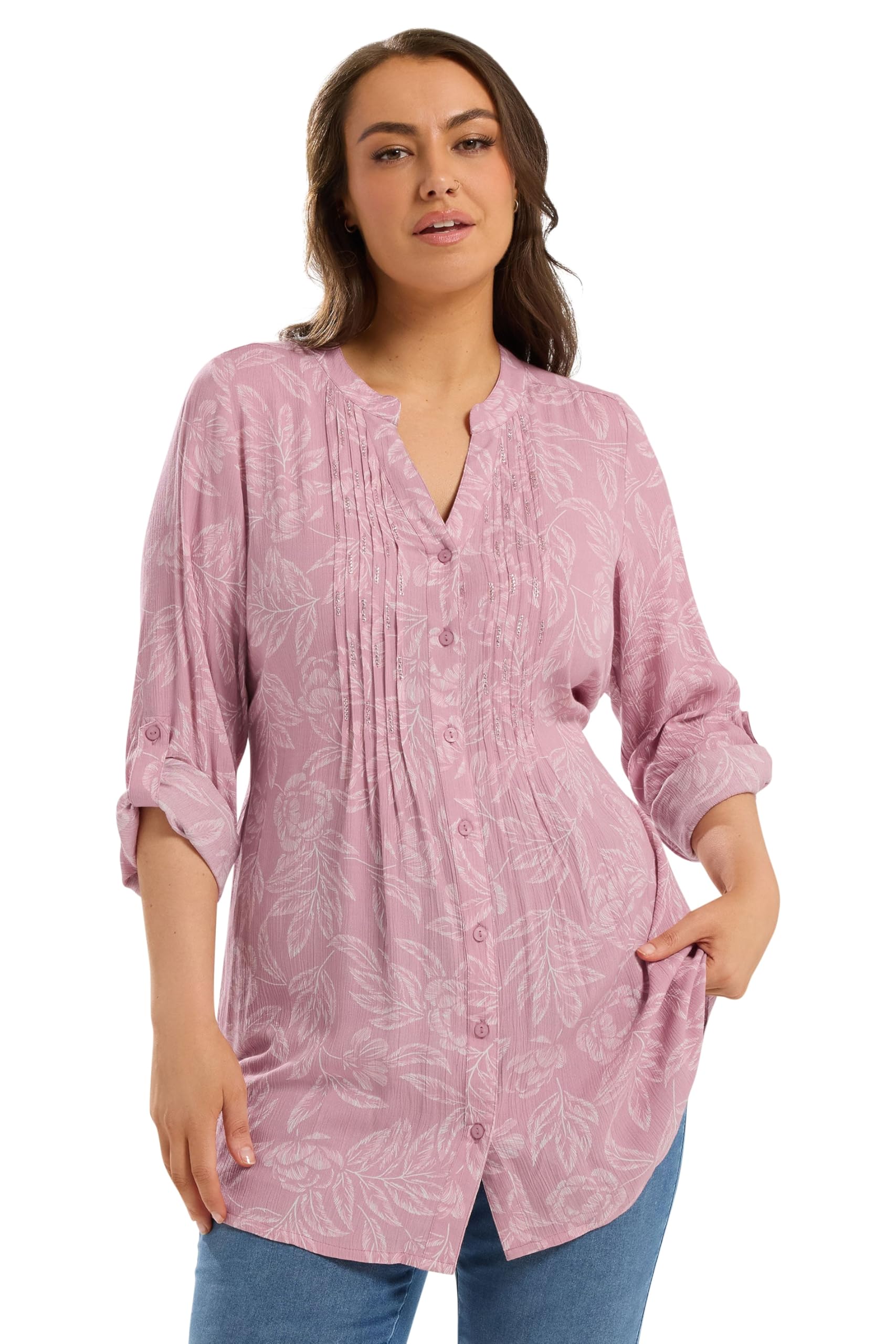 Yours Women's Blouse - Size 18 - Pink