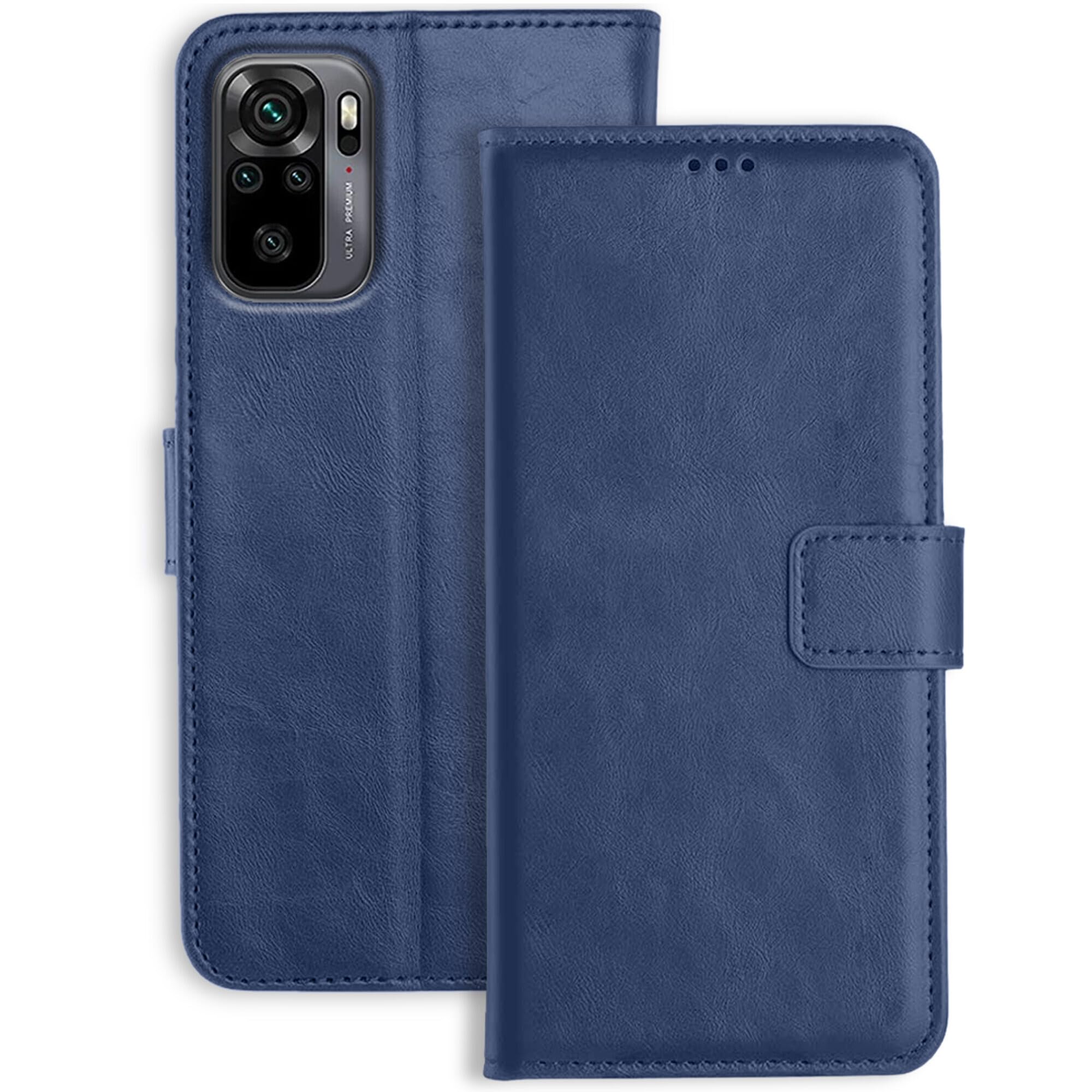 Orosky Redmi Note 10 / Mi Note 10 Flip Back Cover Case | Inbuilt Stand & Pockets | Magnetic Shockproof Leather Wallet Style Flip Case for Redmi Note 10 / Mi Note 10 (Blue) (B098FH3ZBT) Amazon Price History, Amazon Price Tracker