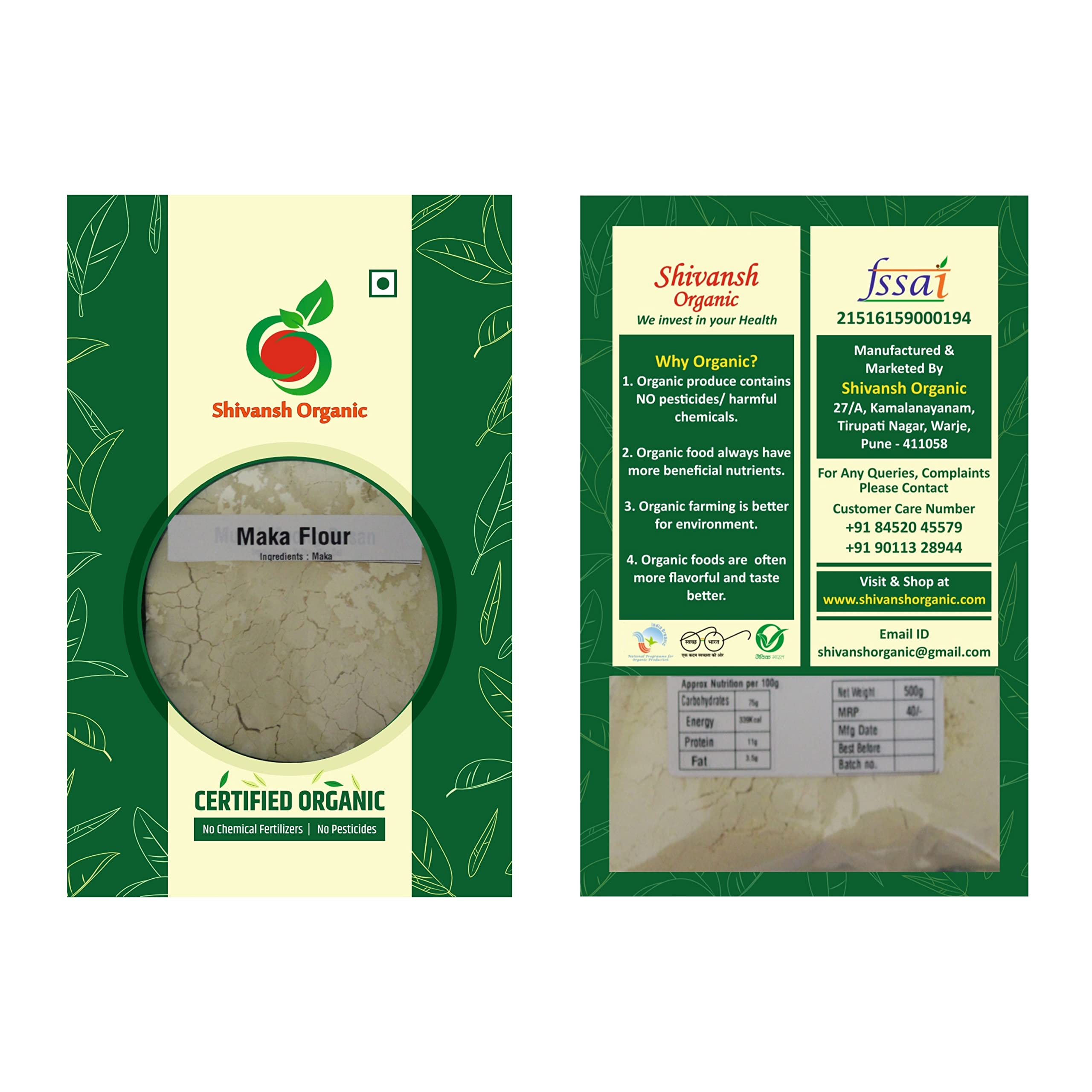 Shivansh, Premium Maize (Makai/Makka) Flour 1 KG